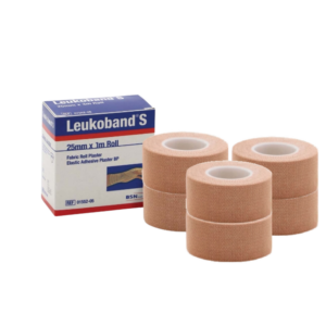 Leukoband S - Finger Tape 1.25cm x 13.7m (Fingertape) Pack of 6