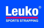 BSN Leuko logo CMYK on blue